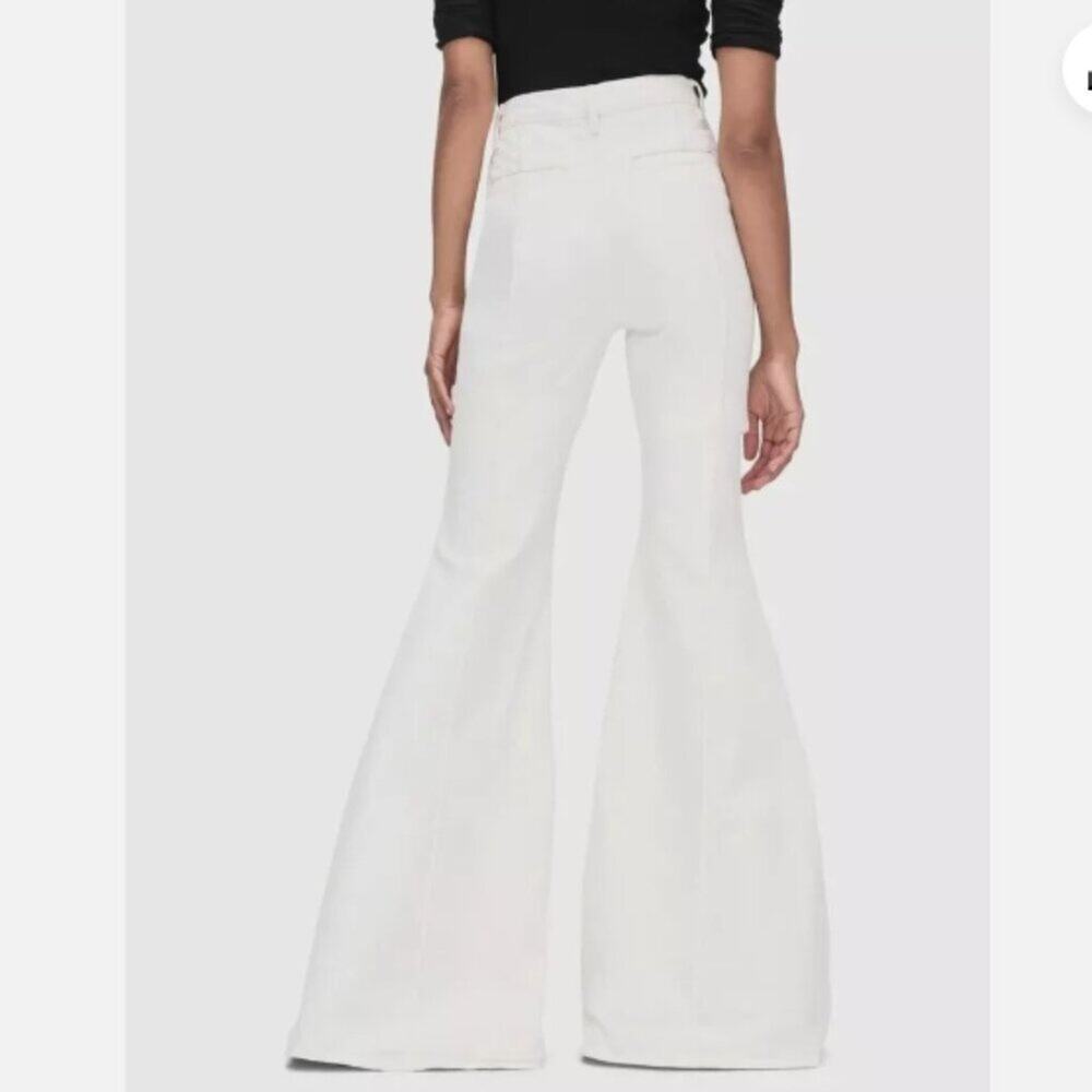 FRAME The Extreme Trouser Natural Clean Denim Flare Leg Jeans - Picture 4 of 5